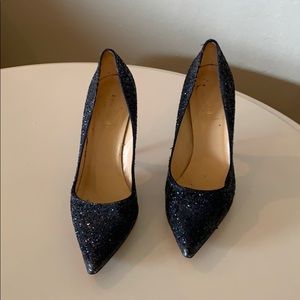 Kate Spade Navy Sequin Stilettos